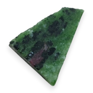 Zoisyte with ruby cut raw 24x16 mm no 204