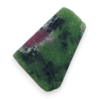 Zoisyte with ruby cut raw 24x17 mm no 123