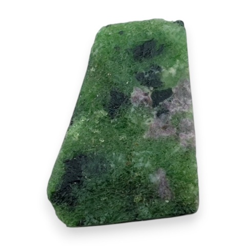 Zoisyt z rubinem cięty surowy 24x17 mm nr 123