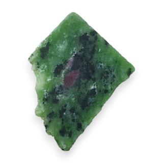 Zoisyte with ruby cut raw 25x21 mm no 153