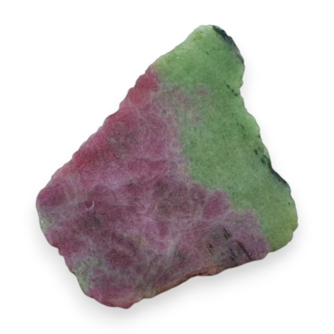 Zoisyte with ruby cut raw 25x23 mm no 124