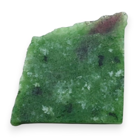 Zoisyte with ruby cut raw 25x24 mm no 193