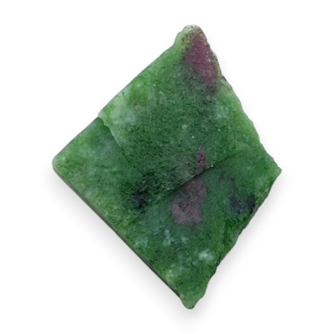 Zoisyte with ruby cut raw 25x24 mm no 193