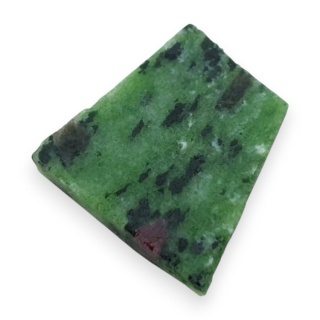 Zoisyt z rubinem cięty surowy 25x25 mm nr 132