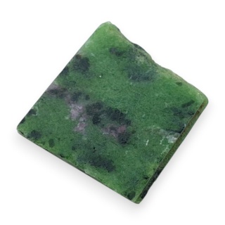 Zoisyt z rubinem cięty surowy 26x24 mm nr 183