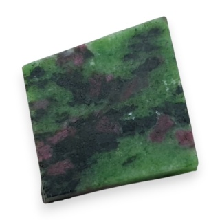 Zoisyt z rubinem cięty surowy 26x26 mm nr 139