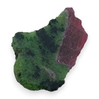 Zoisyte with ruby cut raw 27x19 mm no 131