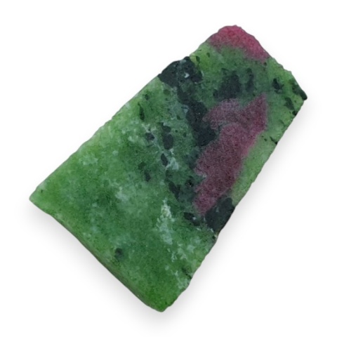 Zoisyt z rubinem cięty surowy 29x18 mm nr 115