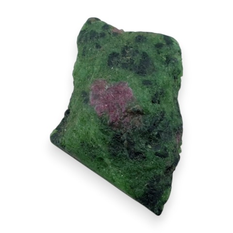 Zoisyte with ruby cut raw 29x21 mm no 125