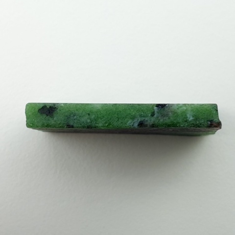 Zoisyte with ruby cut raw 29x24 mm no 107