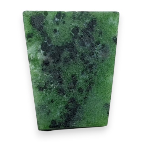 Zoisyte with ruby cut raw 29x24 mm no 107