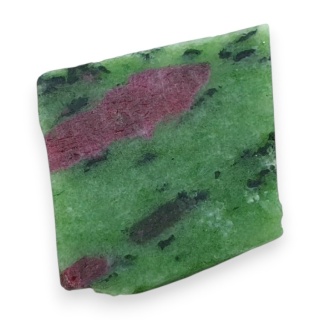 Zoisyt z rubinem cięty surowy 30x30 mm nr 118