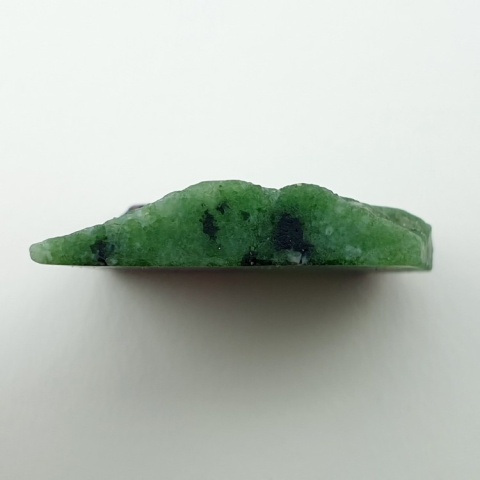 Zoisyt z rubinem cięty surowy 30x30 mm nr 118