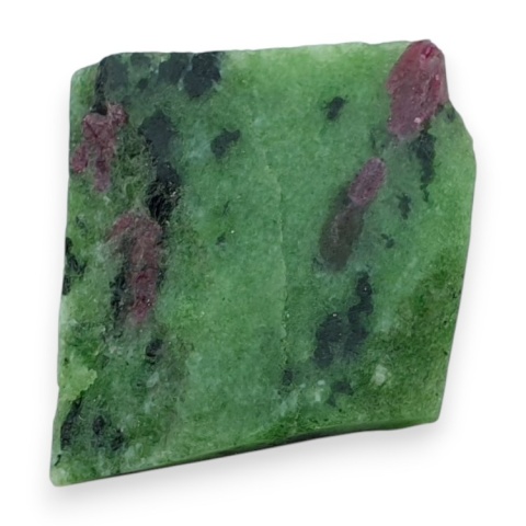 Zoisyt z rubinem cięty surowy 30x30 mm nr 118
