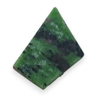 Zoisyt z rubinem cięty surowy 33x22 mm nr 103