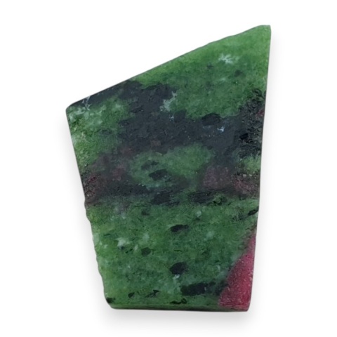 Zoisyt z rubinem cięty surowy 33x22 mm nr 103
