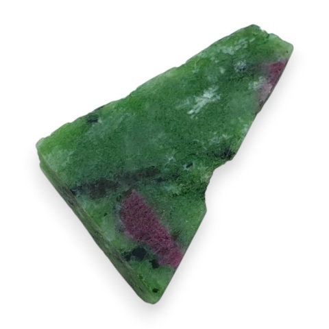 Zoisyte with ruby cut raw 33x23 mm no 181