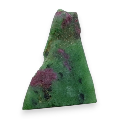 Zoisyte with ruby cut raw 33x23 mm no 181