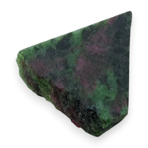 Zoisyte with ruby cut raw 34x28 mm no 133