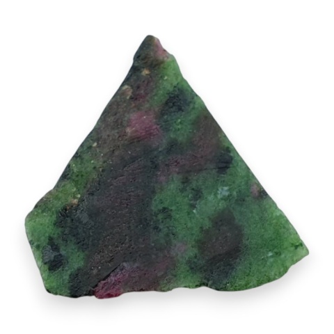 Zoisyte with ruby cut raw 34x28 mm no 133