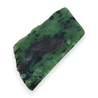 Zoisyte with ruby cut raw 37x18 mm no 151