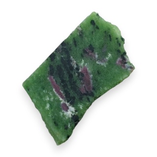 Zoisyte with ruby cut raw 37x21 mm no 170