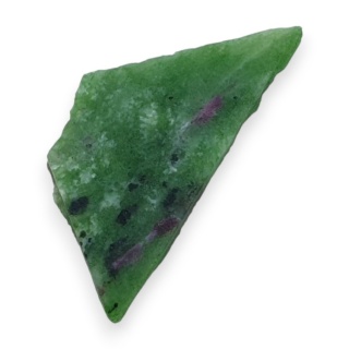 Zoisyte with ruby cut raw 39x18 mm no 186
