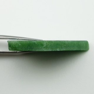 Zoisyte with ruby cut raw 43x31 mm no 163