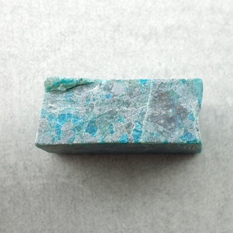 Chryzokola cięta surowa 21x17 mm nr 172