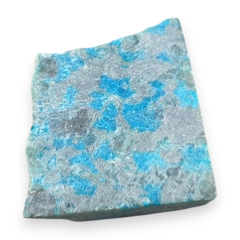 Chryzokola cięta surowa 21x20 mm nr 182