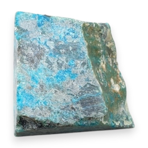 Chryzokola cięta surowa 21x20 mm nr 182