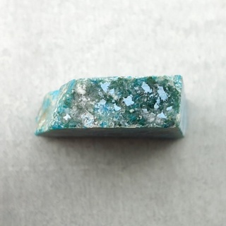 Chryzokola cięta surowa 23x23 mm nr 191