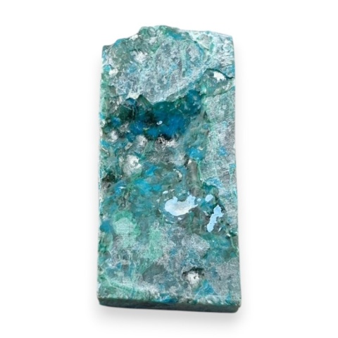 Chryzokola cięta surowa 34x16 mm nr 141