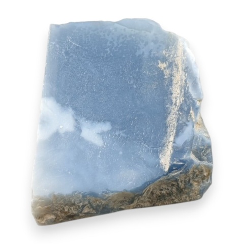 Blue opal cut raw 28x24 mm no 138A