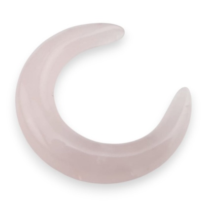 Kwarc różowy lunula księżyc 3,1x2,9 cm 1 szt