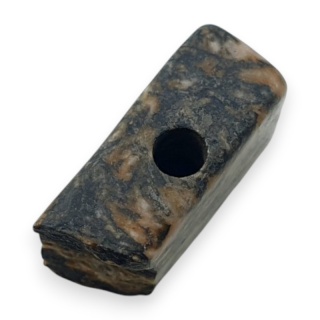 Black rhodonite icicle shape 16x10 mm no 149