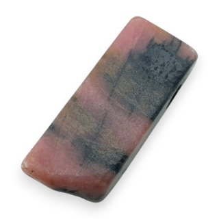 Black rhodonite icicle shape 27x11 mm no 145