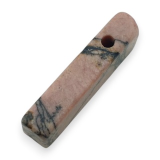 Black rhodonite icicle shape 31x11 mm no 134