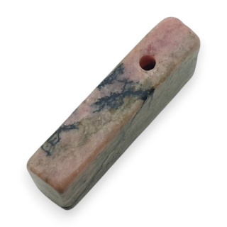 Black rhodonite icicle shape 32x14 mm no 118