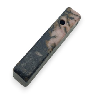 Black rhodonite icicle shape 33x10 mm no 136