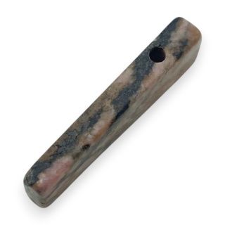 Black rhodonite icicle shape 34x11 mm no 91