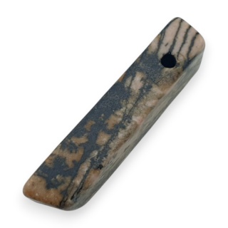 Black rhodonite icicle shape 35x10 mm no 133