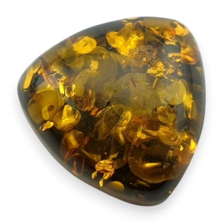 Bursztyn bałtycki kaboszon 14x14 mm nr 968