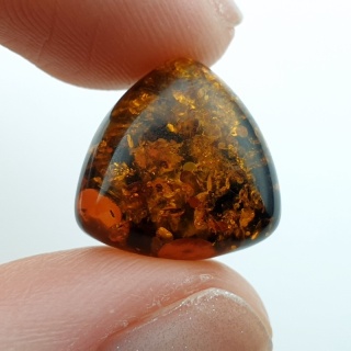 Baltic amber cabochon 14x14 mm no A107