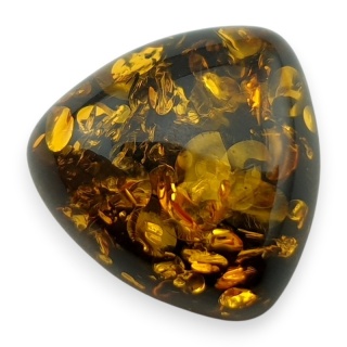 Bursztyn bałtycki kaboszon 14x14 mm nr A139