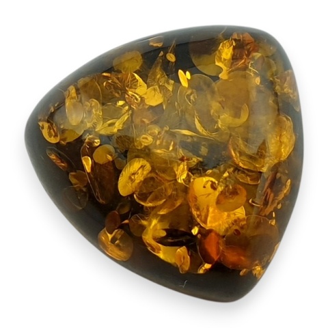 Bursztyn bałtycki kaboszon 14x14 mm nr A34