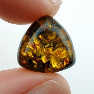Baltic amber cabochon 14x14 mm no A34