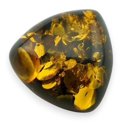 Bursztyn bałtycki kaboszon 14x14 mm nr A88