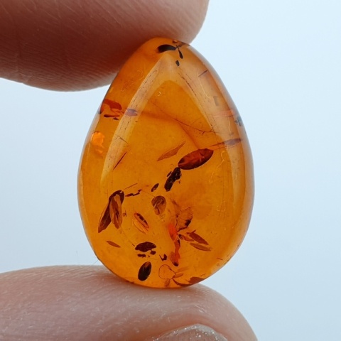 Bursztyn bałtycki kaboszon 17x13 mm nr 981