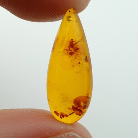 Bursztyn bałtycki kaboszon 21x8 mm nr A37
